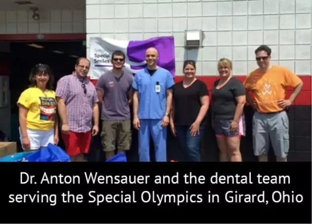 Dr. Anton Wensauer and the dental team serving the Special Olympics in Girard, Ohio